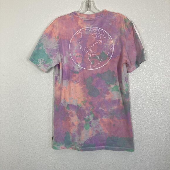 Adidas Pharrell Williams Shirt Mens Small Tie Dye Pastel HU Holi 3-Stripes Globe - Picture 10 of 13